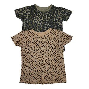 ATM Anthony Thomas Melillo Animal Print Short Sleeve T-Shirt Bundle